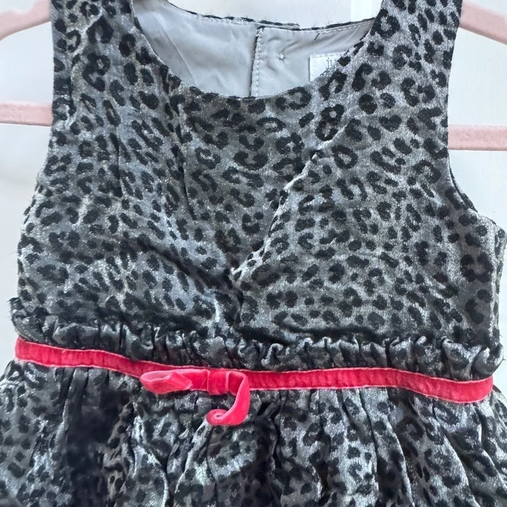 Just for You Carter’s 9M Gray & Black Girls Leopard Tank Top Formal Dress